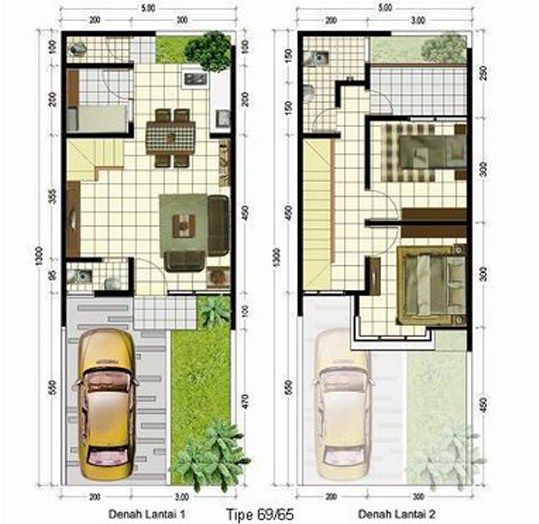 Detail Desain Rumah Minimalis 2 Lantai Dan Denahnya Nomer 12