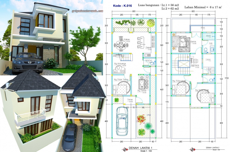 Detail Desain Rumah Minimalis 2 Lantai Dan Denahnya Nomer 18
