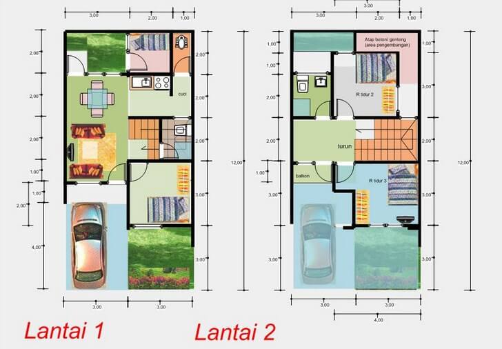 Detail Desain Rumah Minimalis 2 Lantai Dan Denahnya Nomer 47