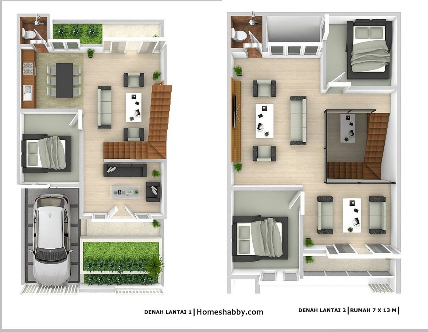 Detail Desain Rumah Minimalis 2 Lantai Dan Denahnya Nomer 49