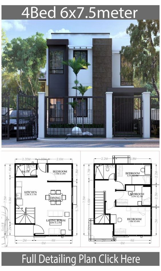Detail Desain Rumah Minimalis 2 Lantai Dan Denahnya Nomer 9