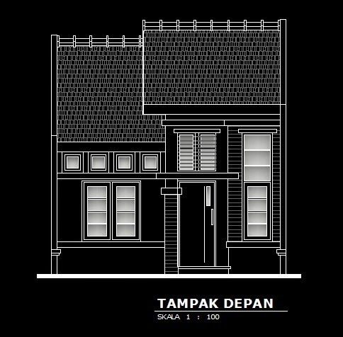 Detail Desain Rumah Minimalis Autocad Nomer 16