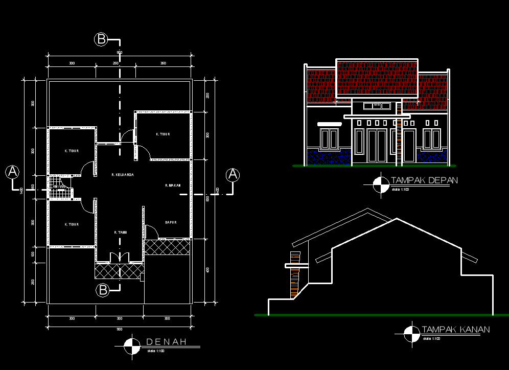 Detail Desain Rumah Minimalis Autocad Nomer 37