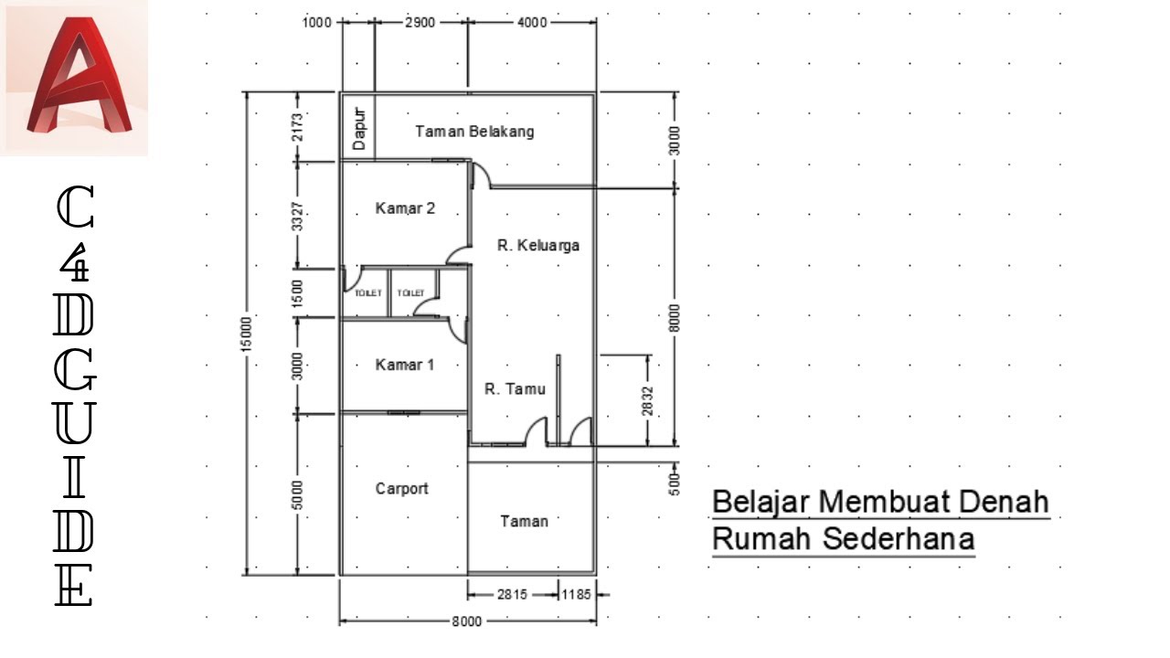 Detail Desain Rumah Minimalis Autocad Nomer 53