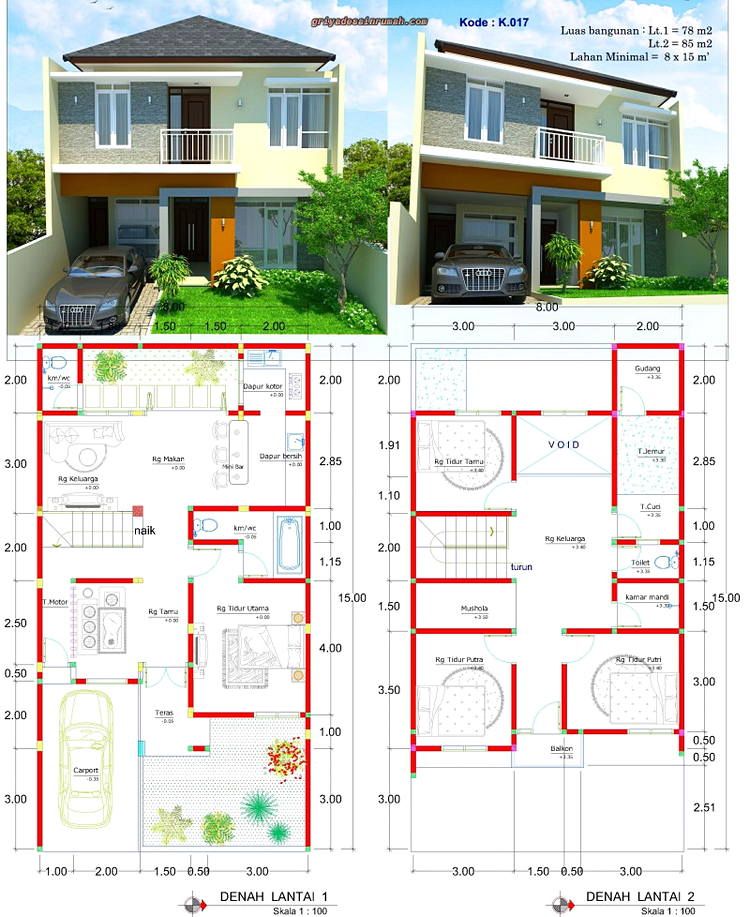 Detail Desain Rumah Minimalis Dan Denahnya Nomer 34