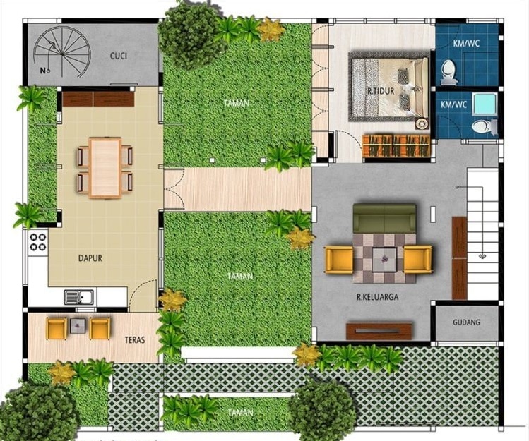 Detail Desain Rumah Minimalis Dan Denahnya Nomer 39