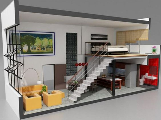 Detail Desain Rumah Minimalis Mezzanine Nomer 6