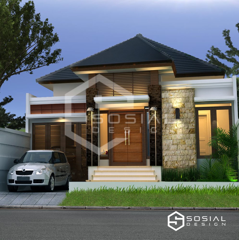 Detail Desain Rumah Minimalis Modern 1 Lantai Nomer 25