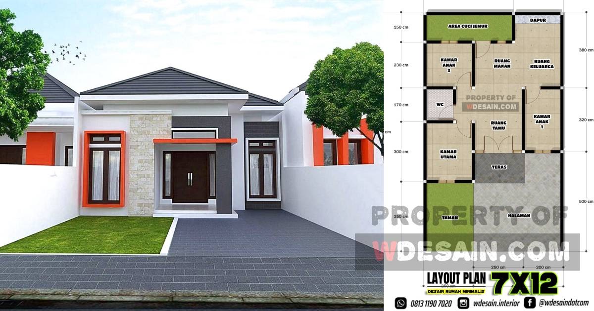 Detail Desain Rumah Minimalis Modern 3 Kamar Nomer 32