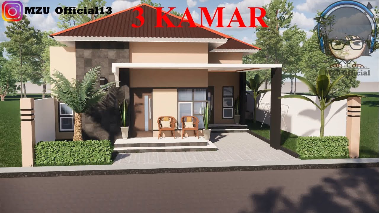 Detail Desain Rumah Minimalis Modern 3 Kamar Nomer 35