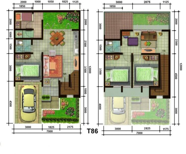 Detail Desain Rumah Minimalis Type 45 Lantai 2 Nomer 41