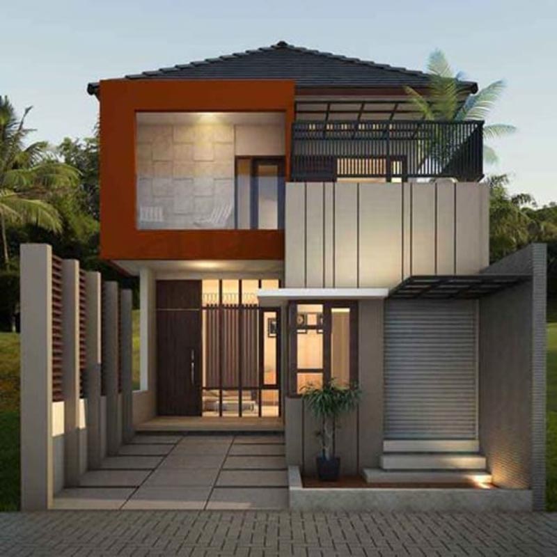 Detail Desain Rumah Minimalis Type 45 Lantai 2 Nomer 42