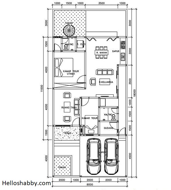 Detail Desain Rumah Minimalis Ukuran 8x11 Meter Nomer 26