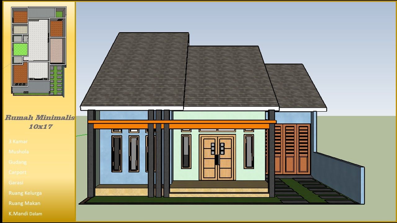 Detail Desain Rumah Minimalis Ukuran 8x11 Meter Nomer 27