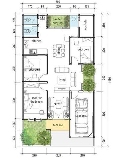 Detail Desain Rumah Minimalis Ukuran 8x11 Meter Nomer 6