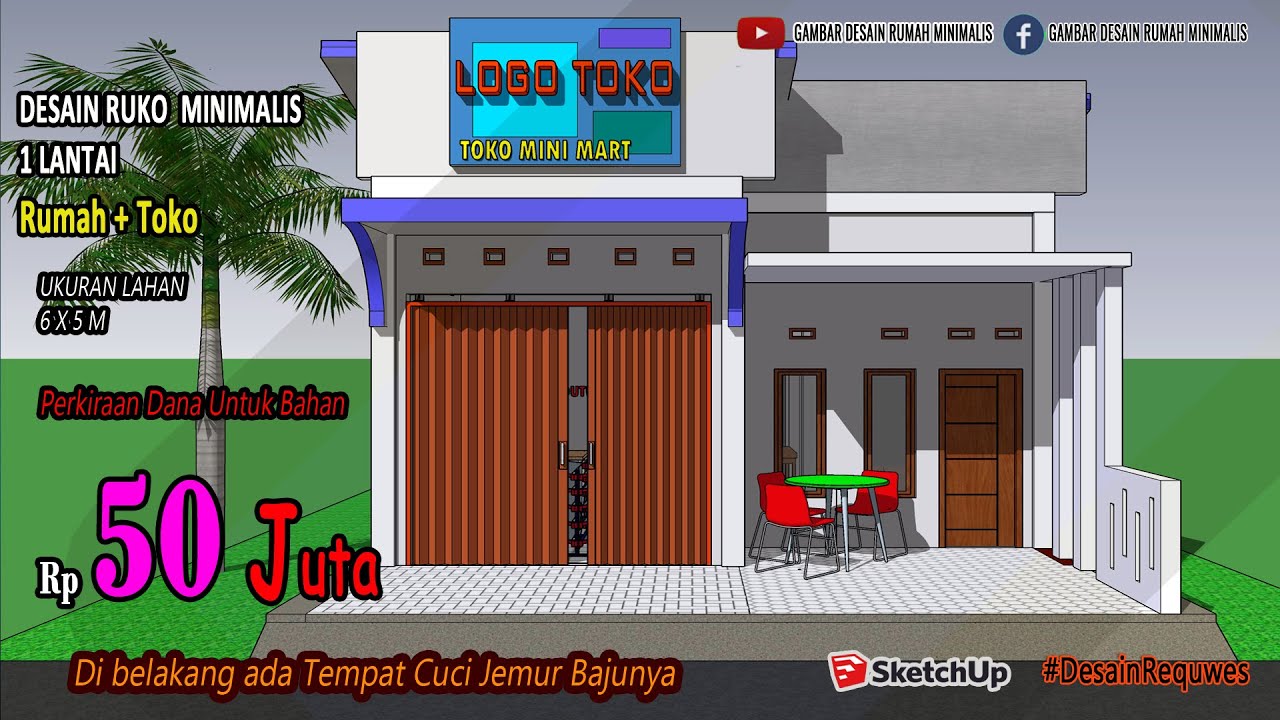 Detail Desain Rumah Modal 50 Juta Nomer 48