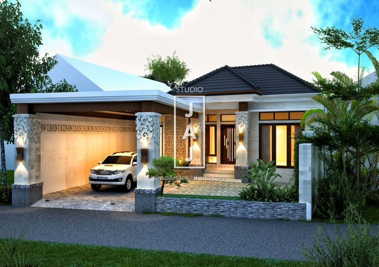 Detail Desain Rumah Modern 1 Lantai Nomer 11