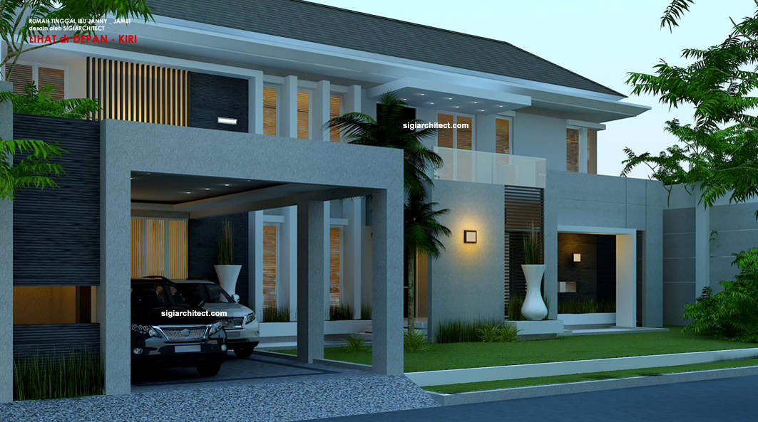 Detail Desain Rumah Modern 2 Lantai Nomer 47