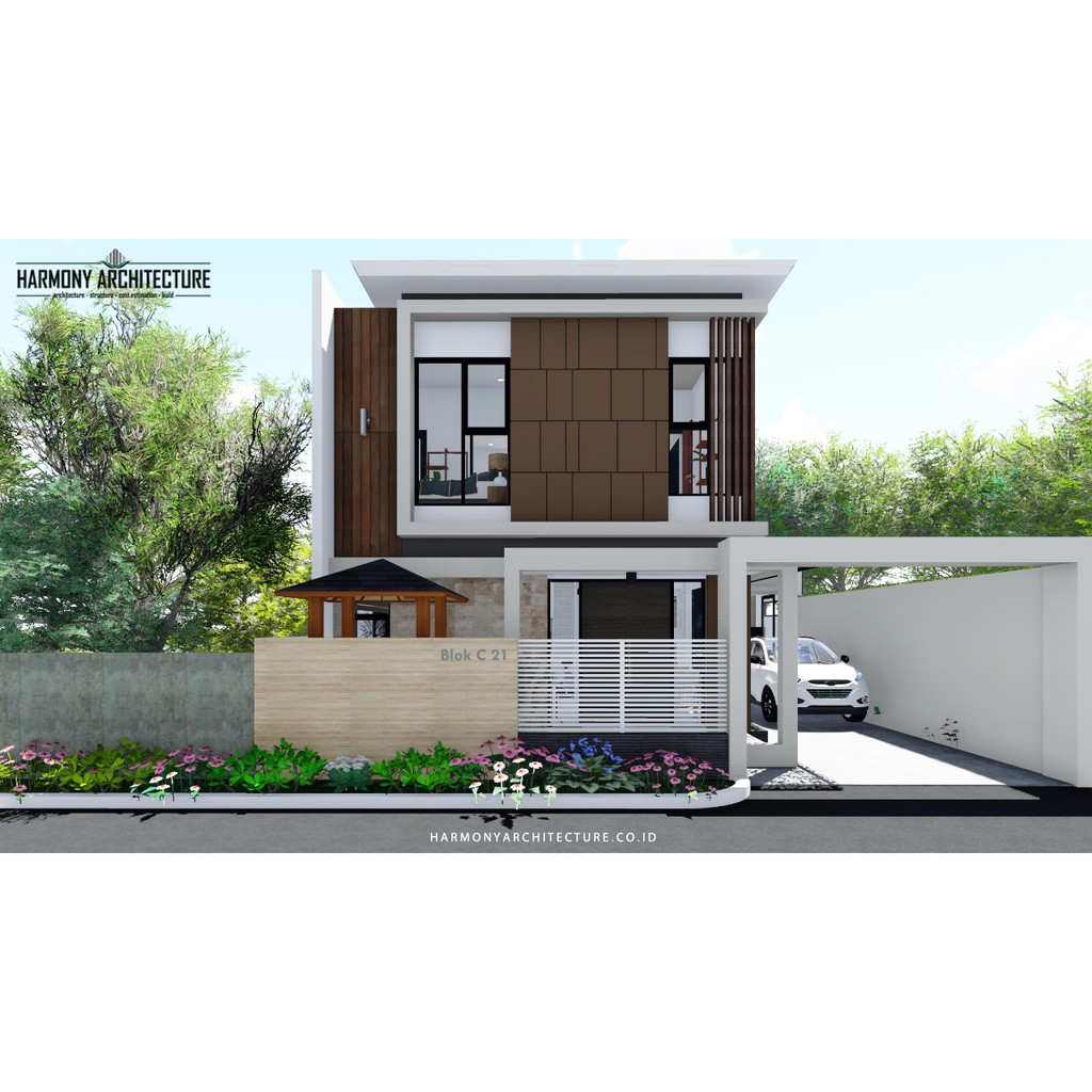 Detail Desain Rumah Modern 2 Lantai Nomer 50