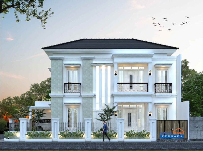 Detail Desain Rumah Modern 2 Lantai Nomer 58