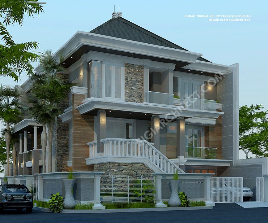 Detail Desain Rumah Modern 3 Lantai Nomer 12