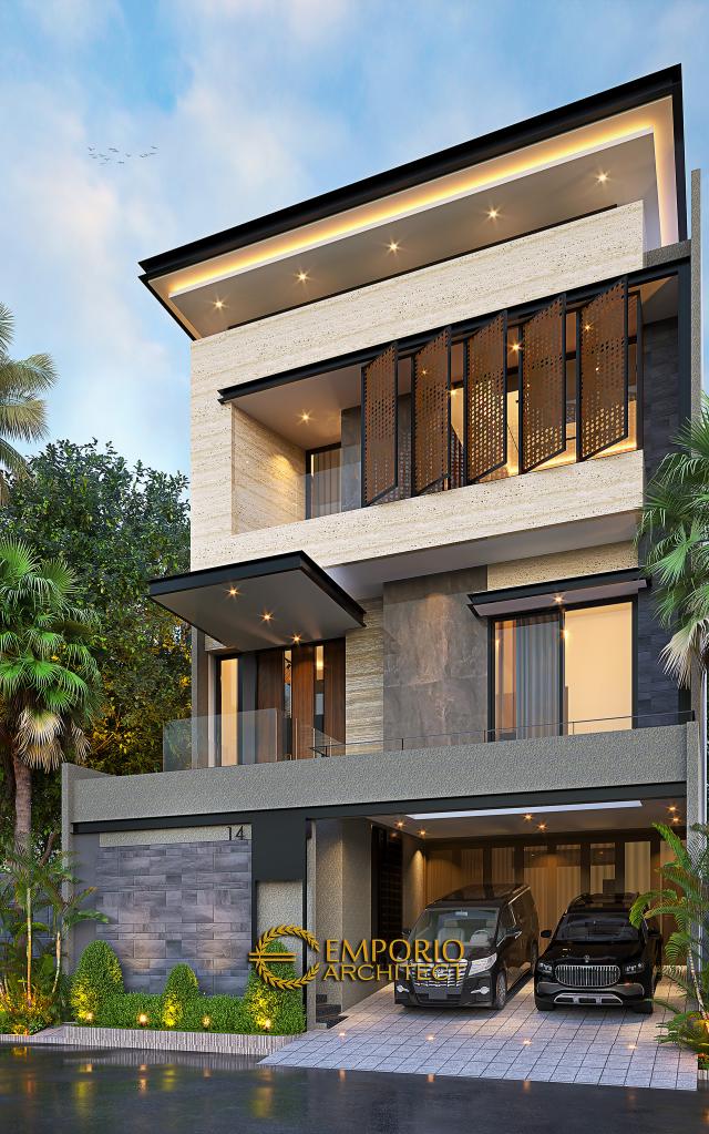 Detail Desain Rumah Modern 3 Lantai Nomer 14