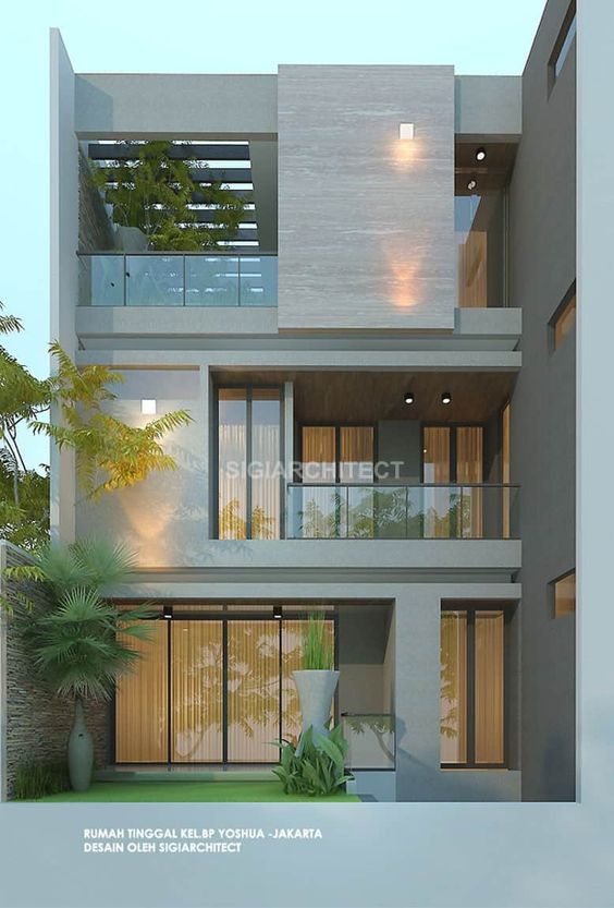 Detail Desain Rumah Modern 3 Lantai Nomer 30