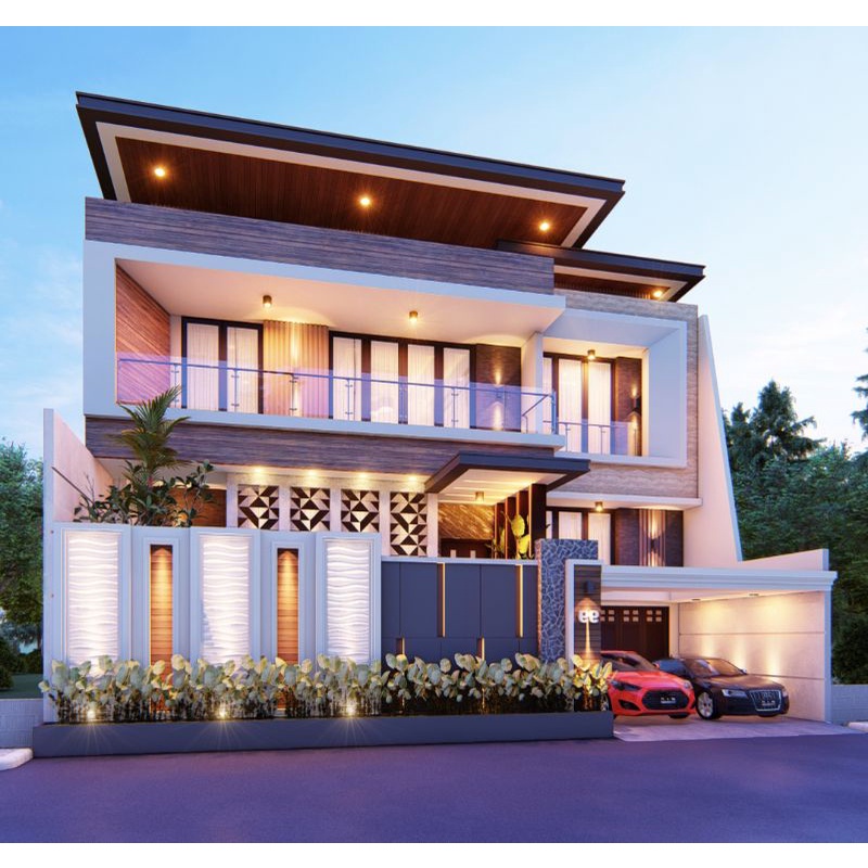 Detail Desain Rumah Modern Tingkat 2 Nomer 22