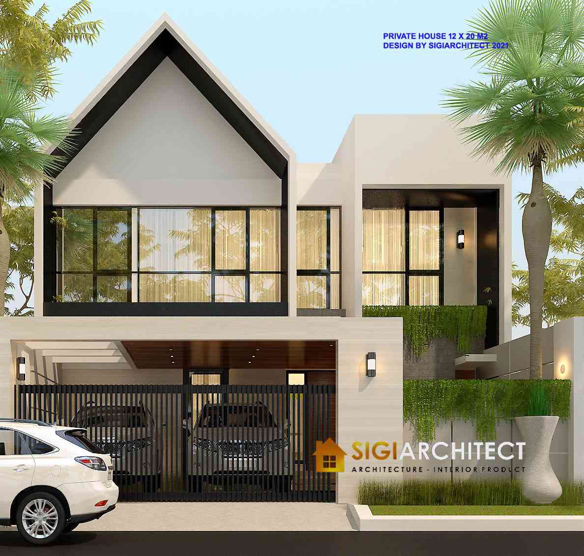 Detail Desain Rumah Modern Tingkat 2 Nomer 25