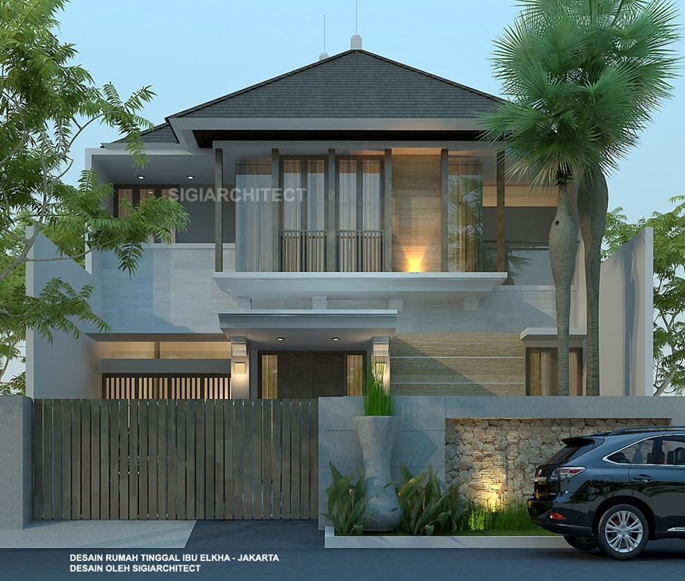 Detail Desain Rumah Modern Tropis Nomer 27
