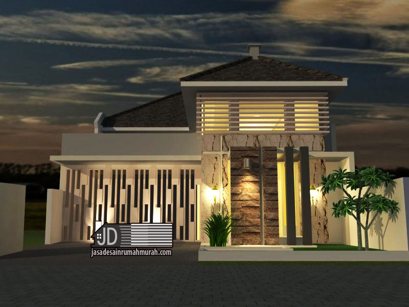 Detail Desain Rumah Modern Tropis Nomer 42