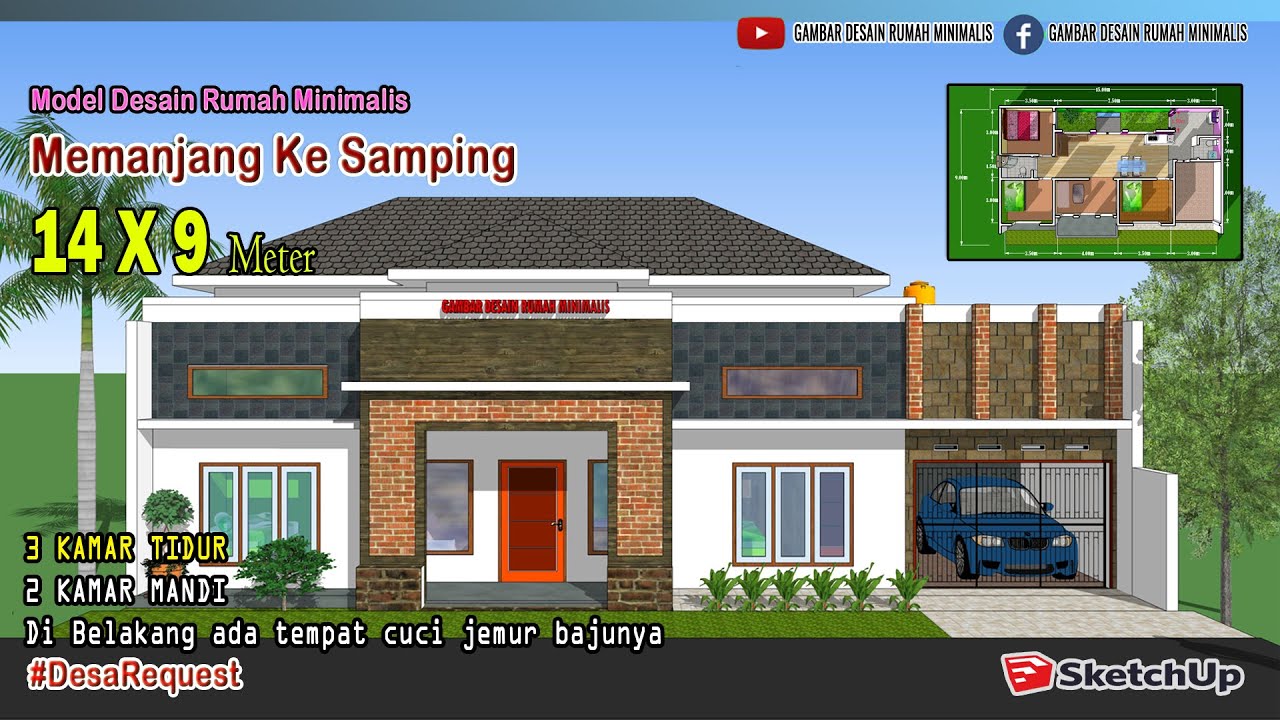 Detail Desain Rumah Panjang Ke Samping Nomer 11