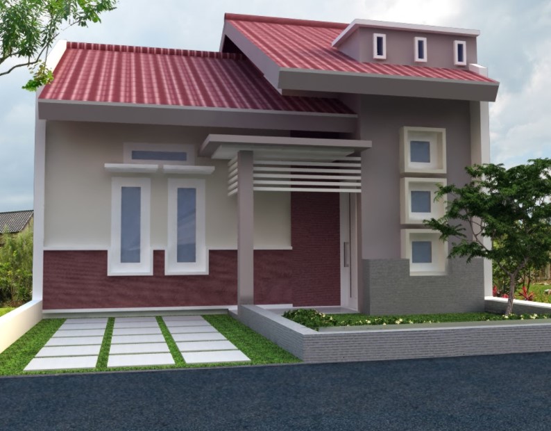 Detail Desain Rumah Pintu Satu Nomer 55