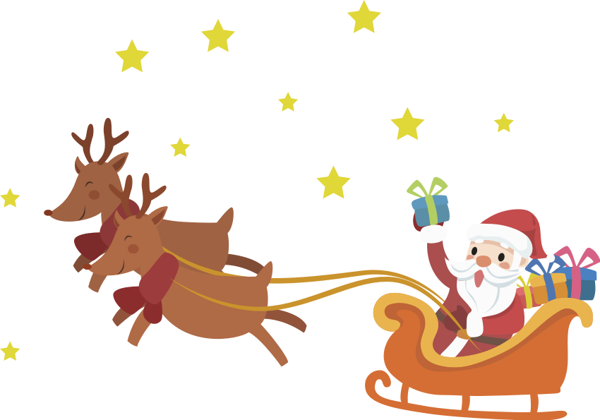 Detail Weihnachtsmann Schlitten Clipart Nomer 15