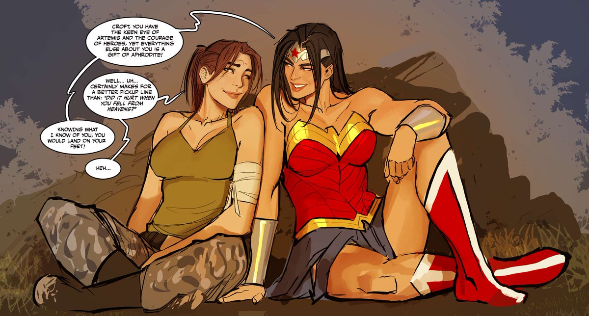 Detail Lara Croft X Wonder Woman Nomer 7