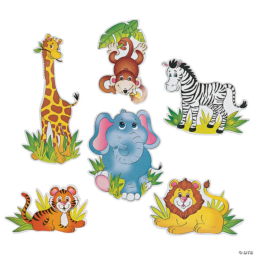 Large Safari Animal Cutouts - KibrisPDR