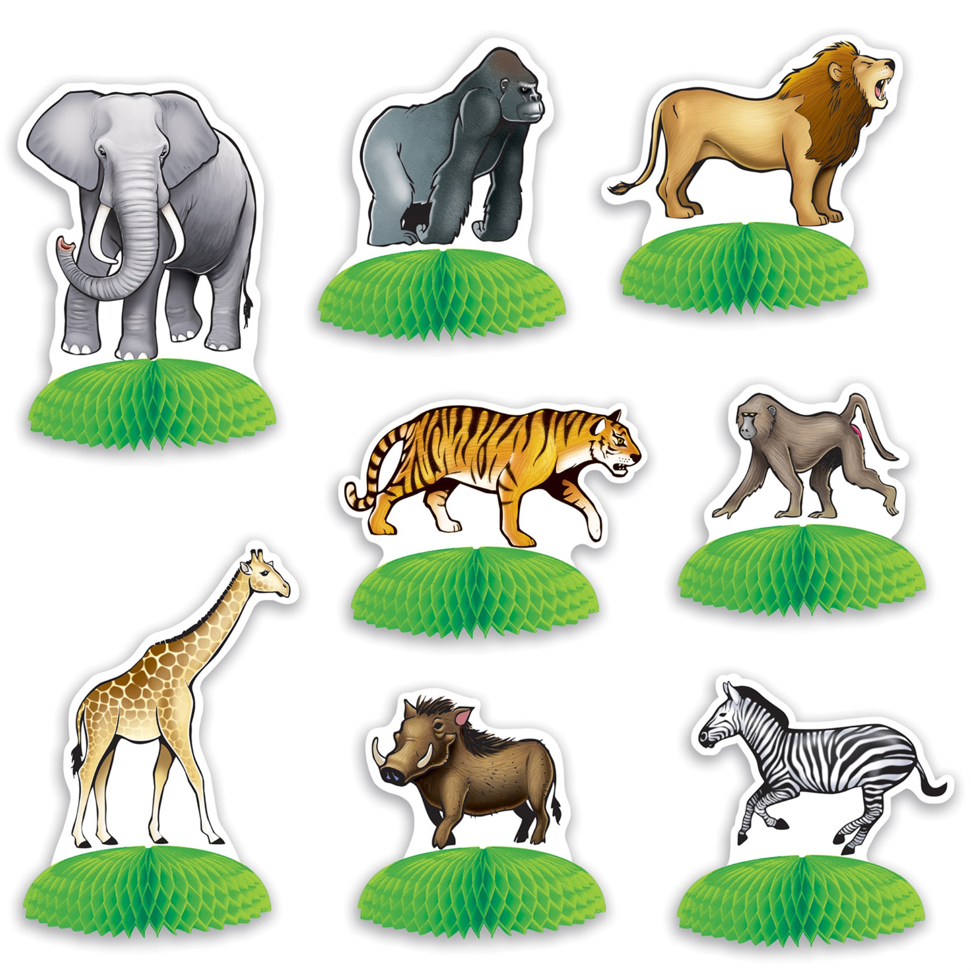 Detail Large Safari Animal Cutouts Nomer 17