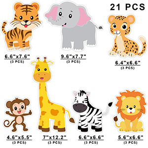 Detail Large Safari Animal Cutouts Nomer 3