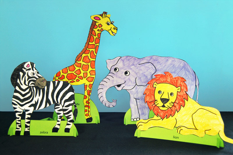 Detail Large Safari Animal Cutouts Nomer 22