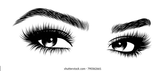 Detail Lashes Vector Nomer 17