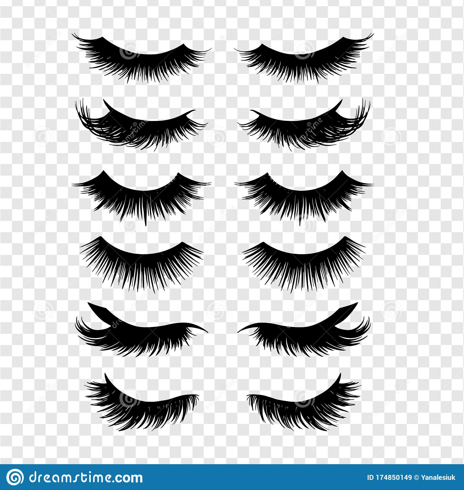 Detail Lashes Vector Nomer 35