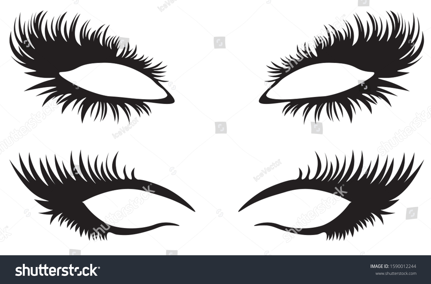 Detail Lashes Vector Nomer 38