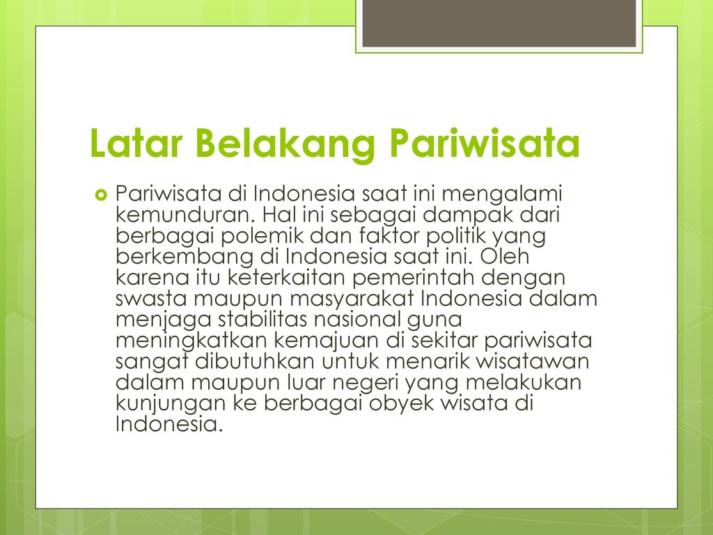 Detail Latar Belakang Pariwisata Nomer 10