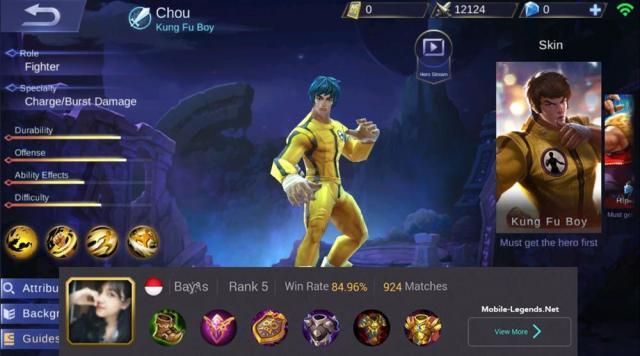 Detail Mobile Legends Chou Build Nomer 45