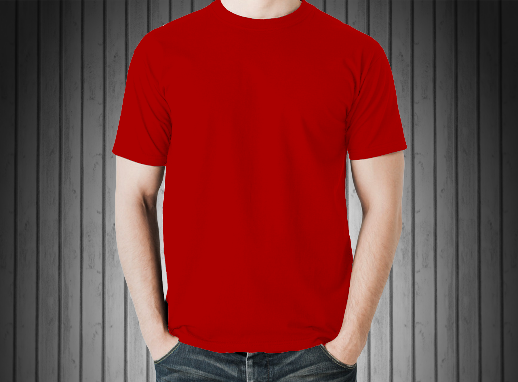 Detail Mockup Kaos Merah Nomer 11