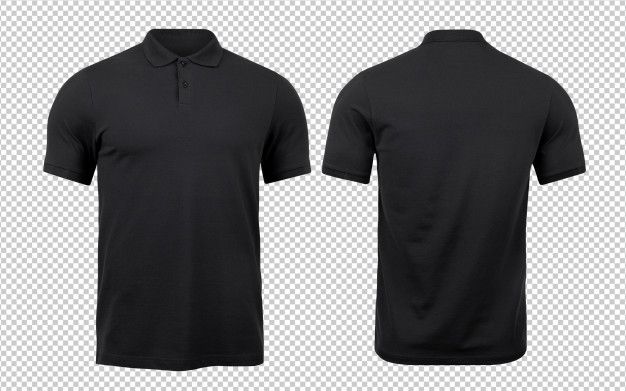 Mockup Polo Shirt Hitam - KibrisPDR