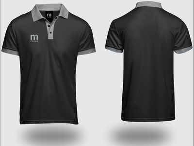 Detail Mockup Polo Shirt Hitam Nomer 37