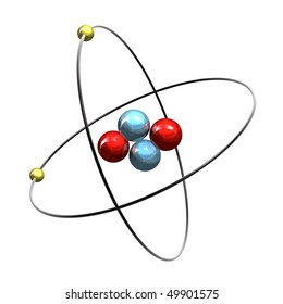 Detail Model Atom Helium Nomer 9