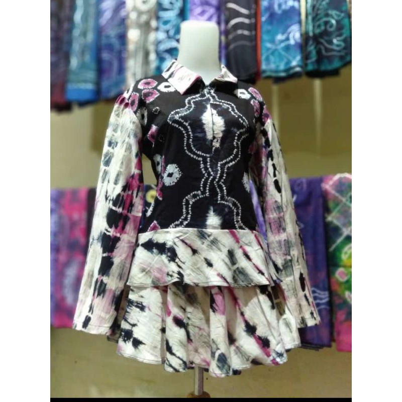 Detail Model Baju Atasan Sasirangan Nomer 4