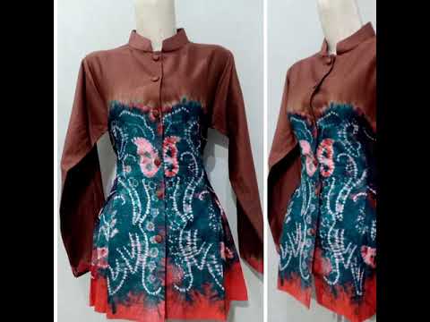 Detail Model Baju Atasan Sasirangan Nomer 33